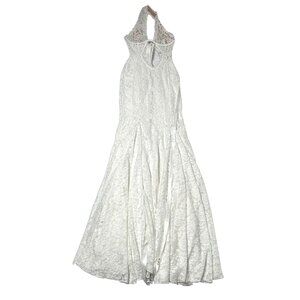 LEAU Saltair Lace Bustier Maxi Dress in White